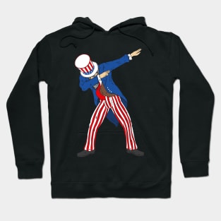 Dabbing uncle sam 4th of july design Hoodie